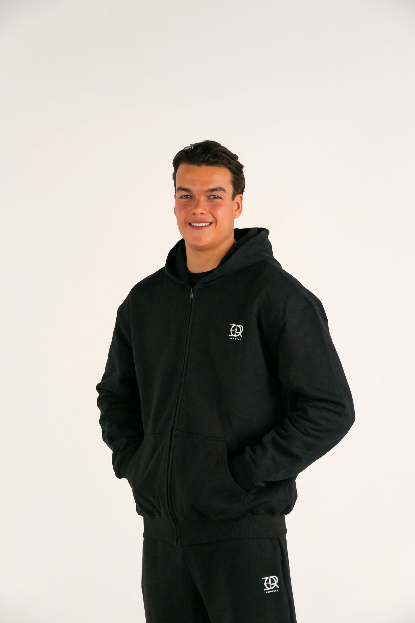 Forte Gymwear Heren Zip Hoodie Zwart - Gym