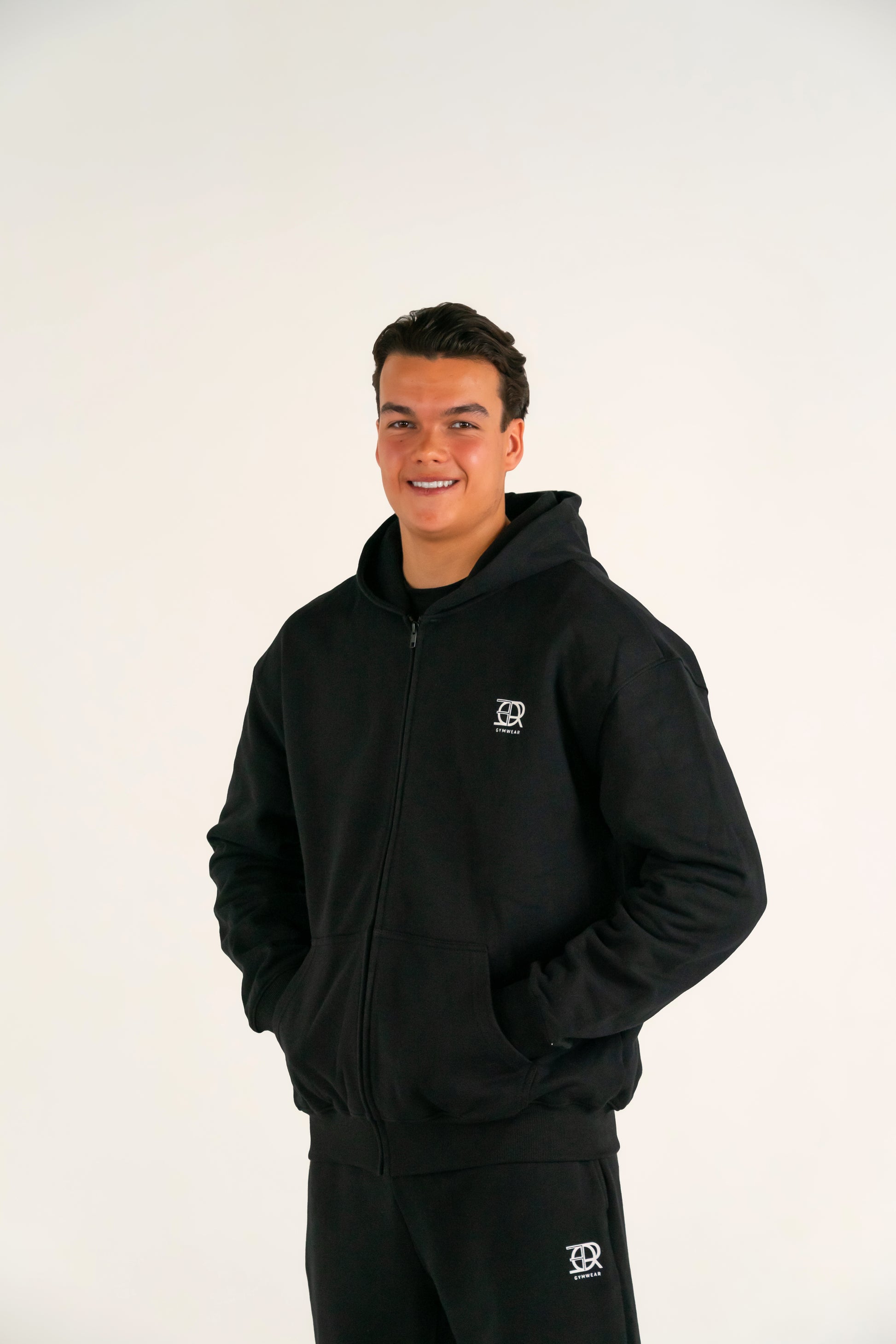 Forte Gymwear Heren Zip Hoodie Zwart - Gym