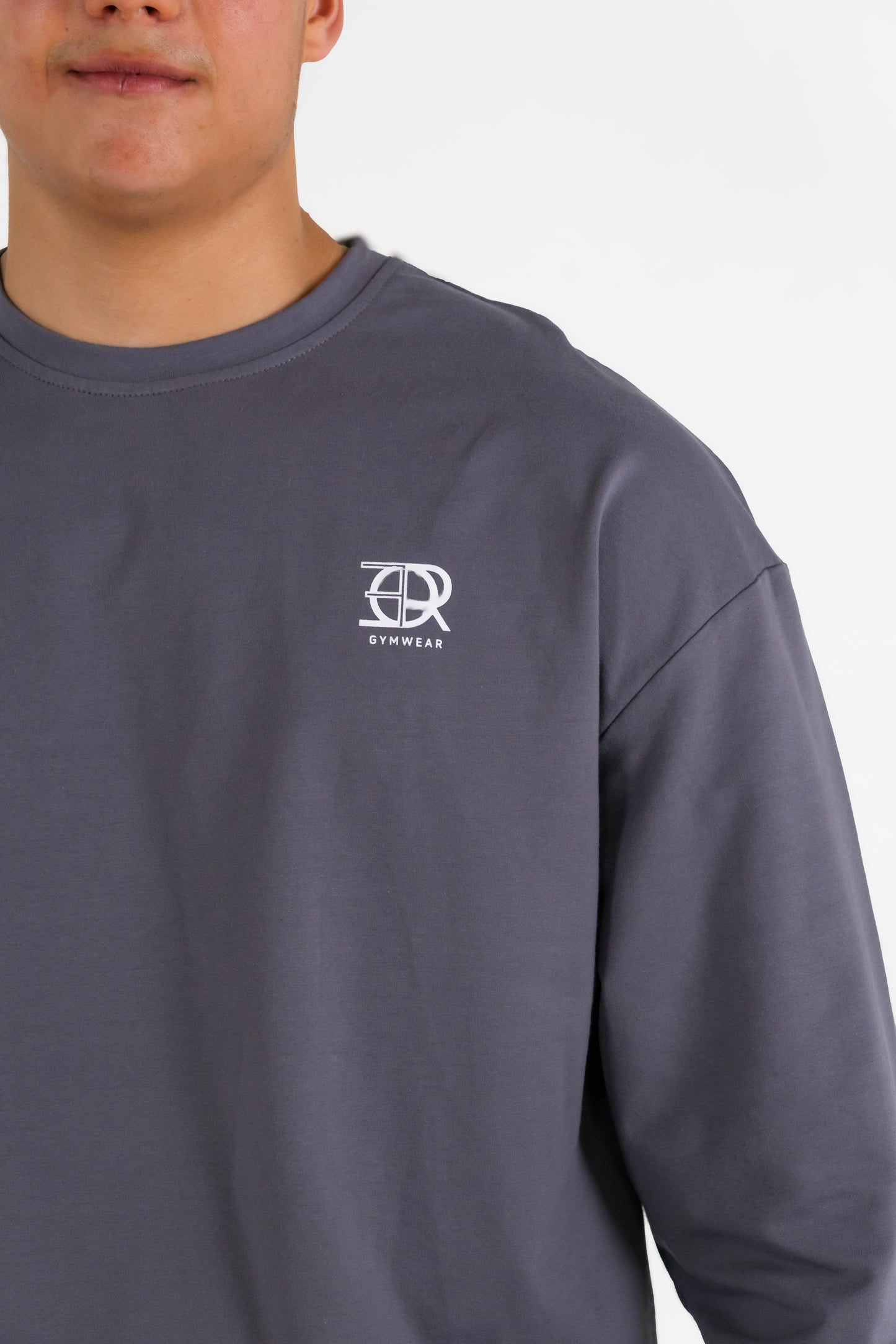 Forte Gymwear Heren Sportshirt Grijs - Detail
