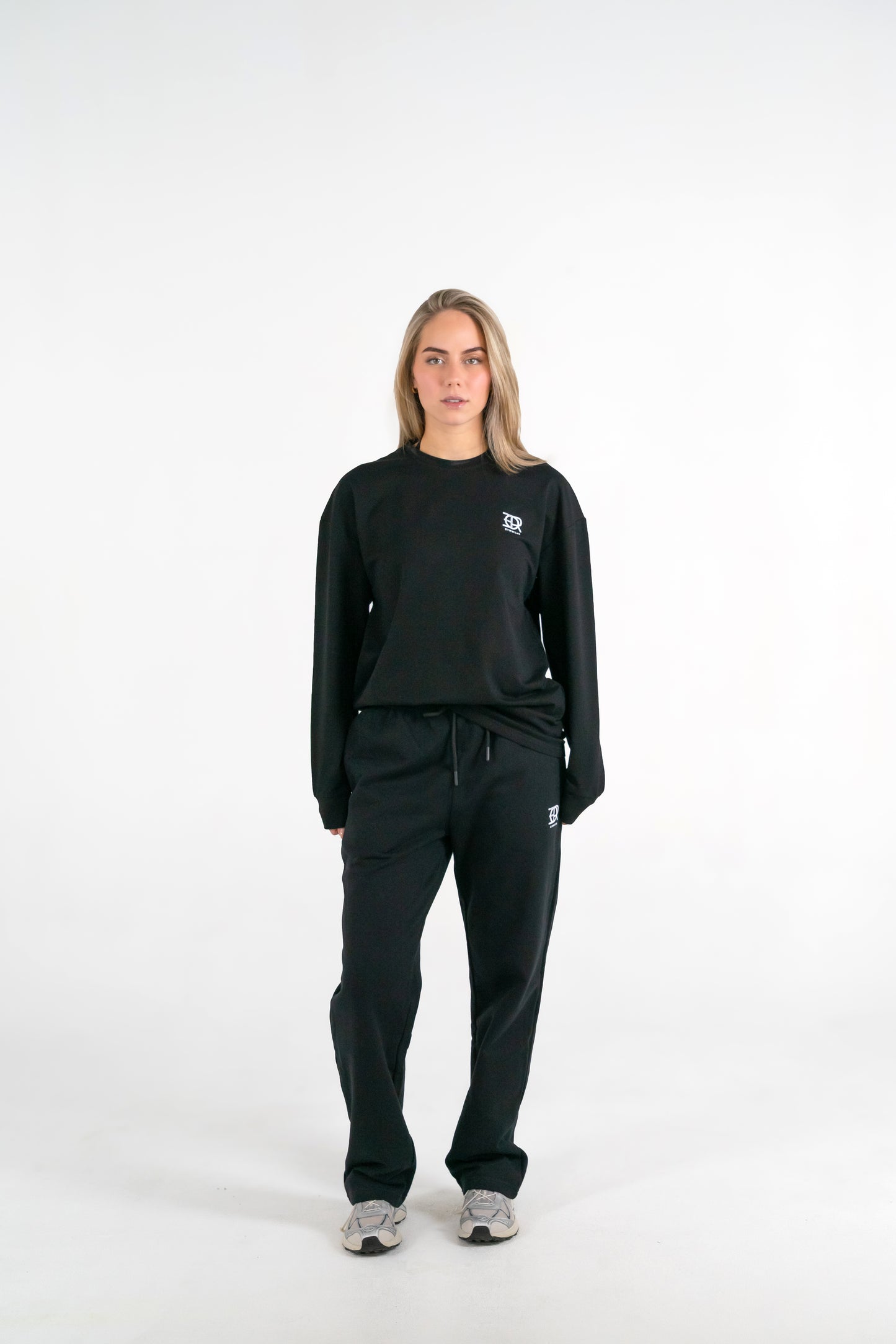 Forte Gymwear Dames Oversized Longsleeve Zwart