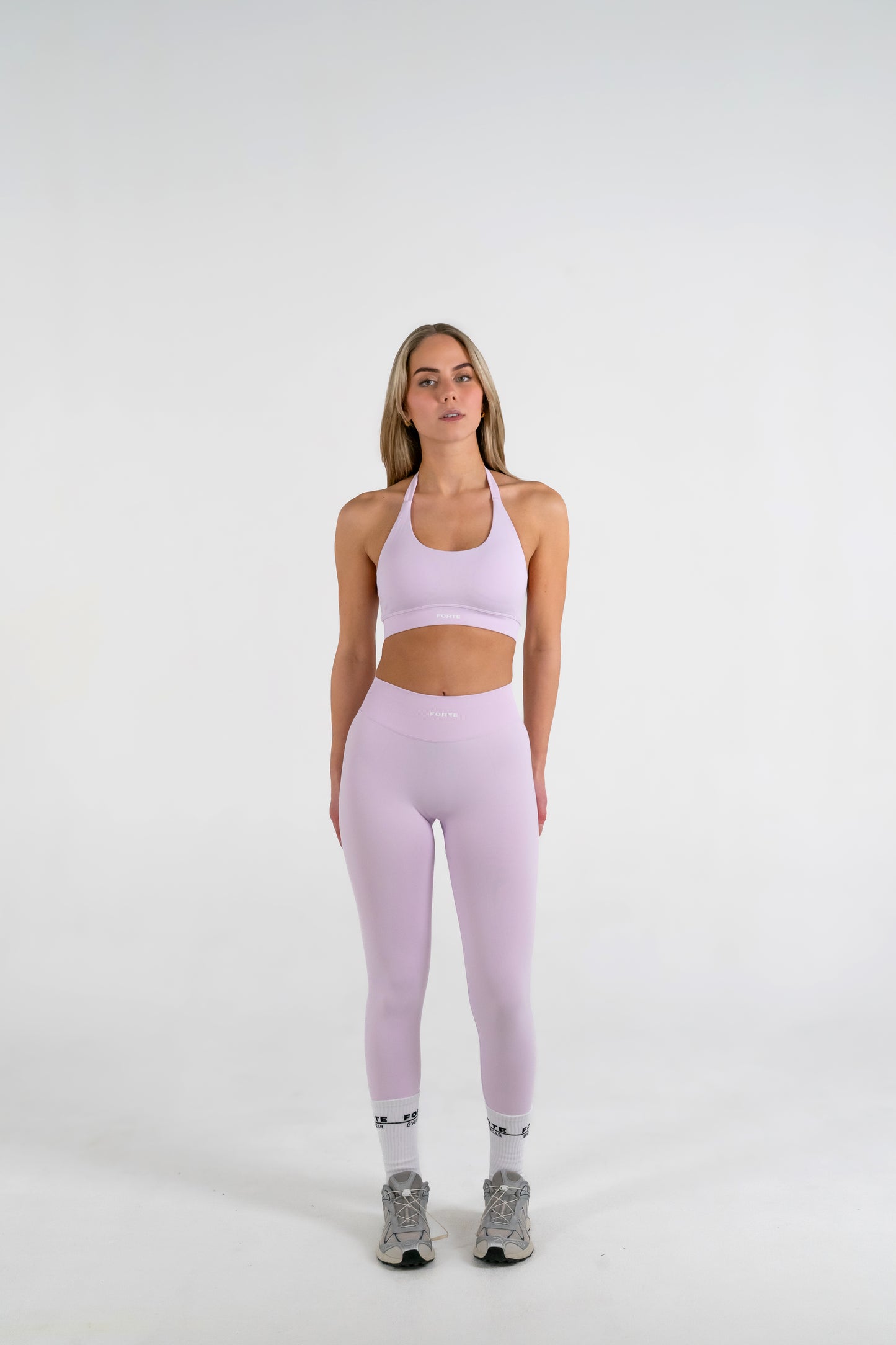 Forte Gymwear Dames Sportlegging Lichtroze - Gym