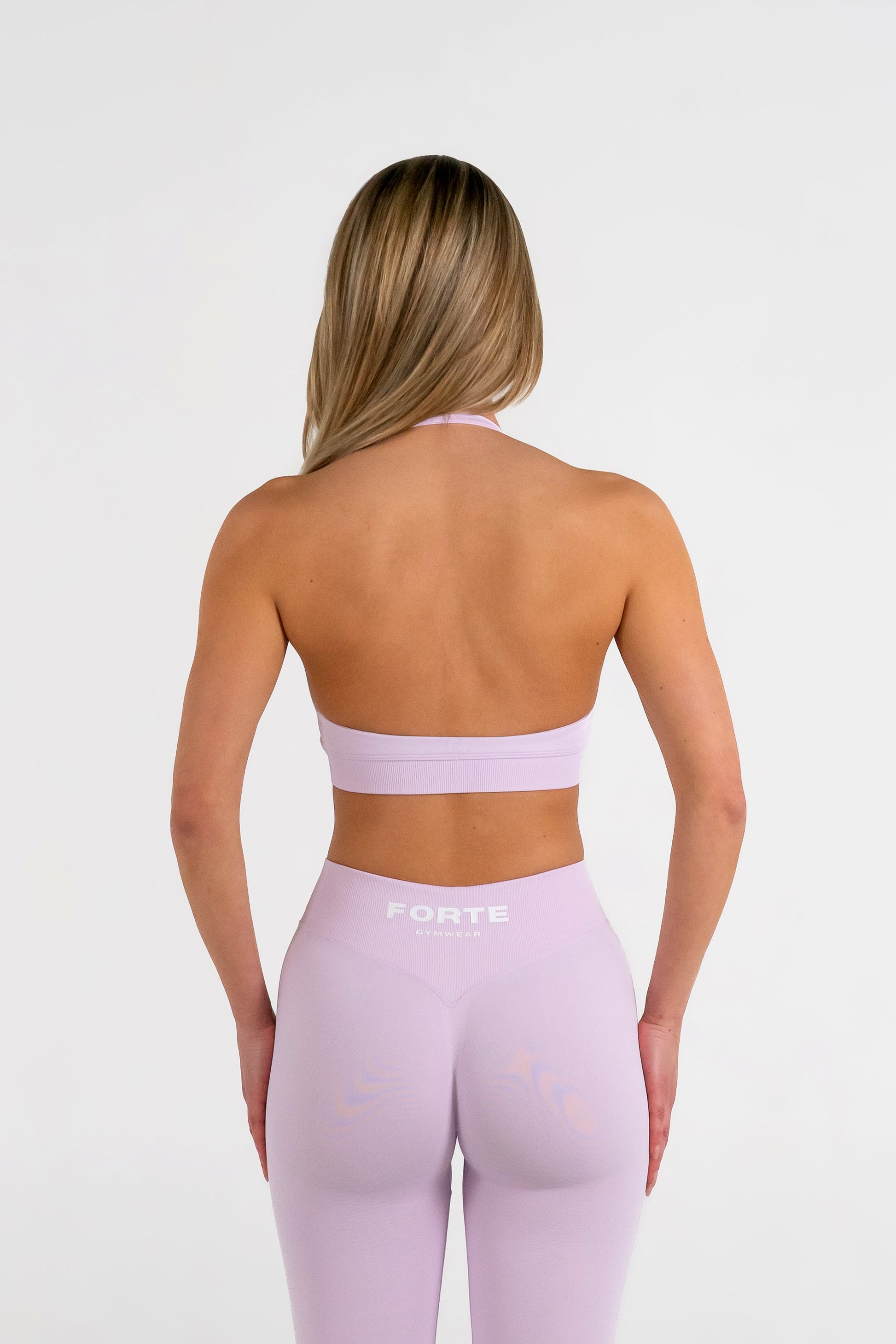 Forte Gymwear Prestige Sportbeha Dames Lichtroze - Achterkant