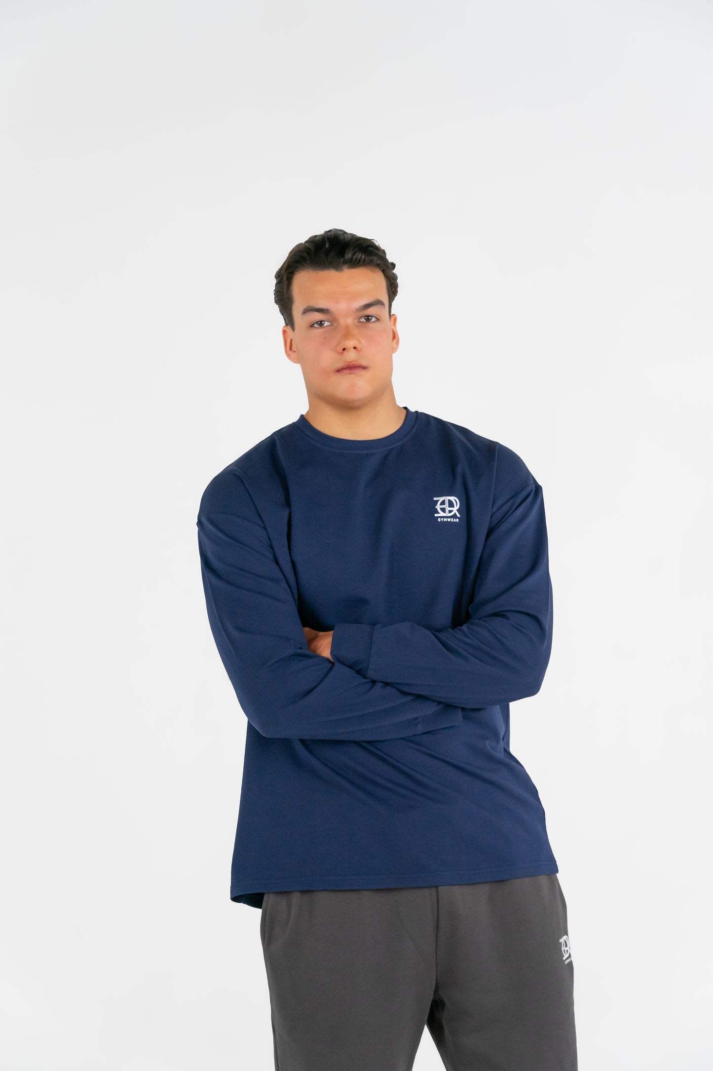Forte Gymwear Heren Sportshirt Blauw - Detail