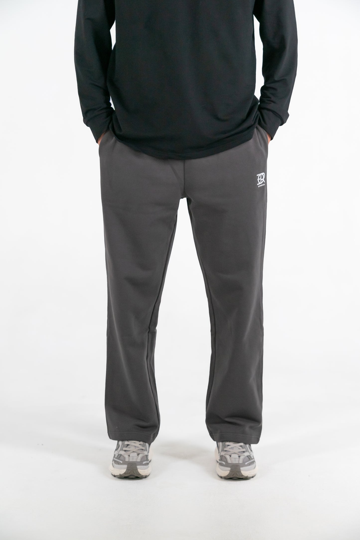 Forte Gymwear Premium Jogger Heren Grijs - Voorkant