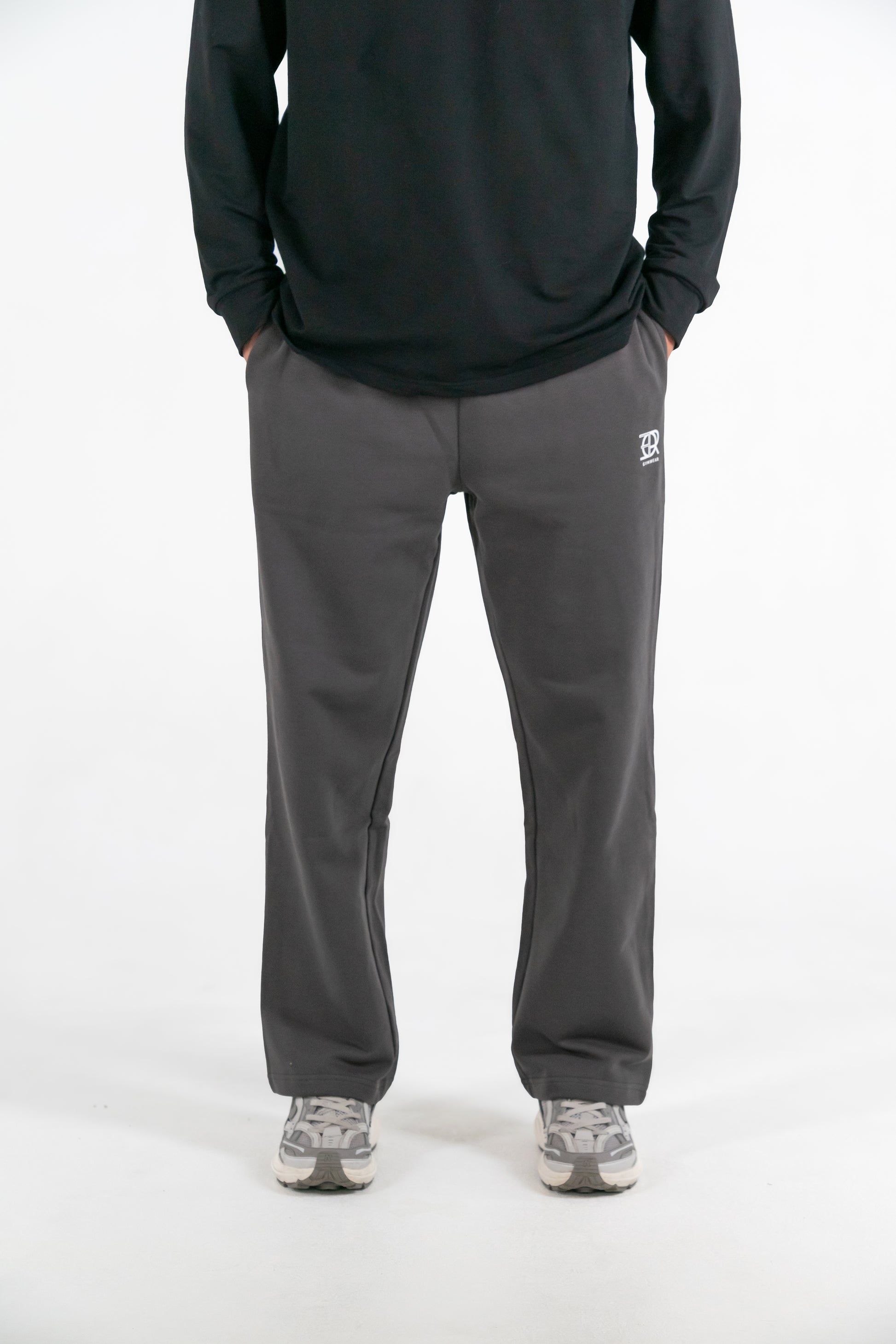 Forte Gymwear Premium Jogger Heren Grijs - Voorkant