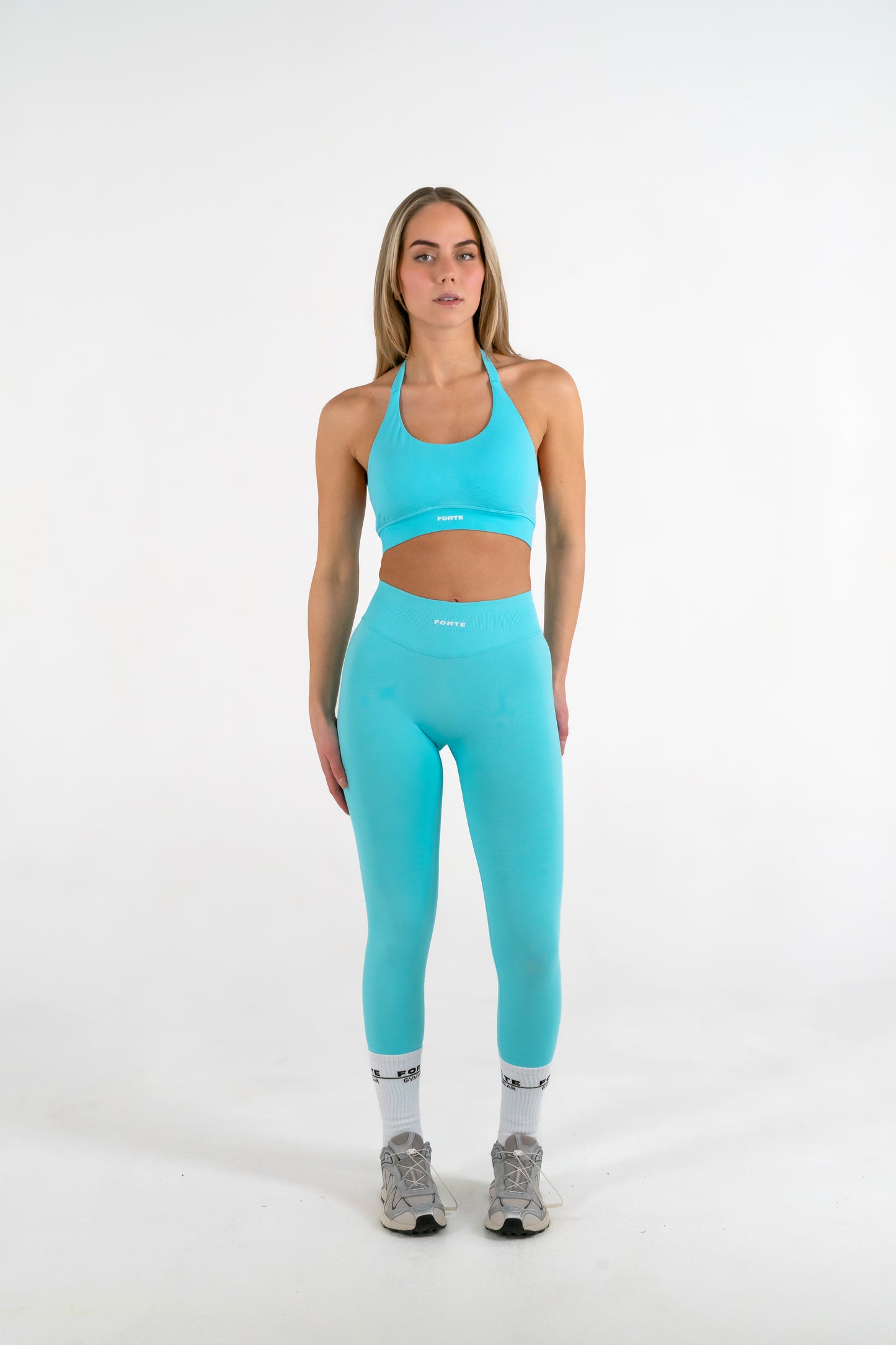 Forte Gymwear Dames Sportlegging Blauw - Gym