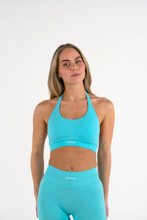 Forte Gymwear Prestige Sportbeha Dames Ocean Blue - Voorkant