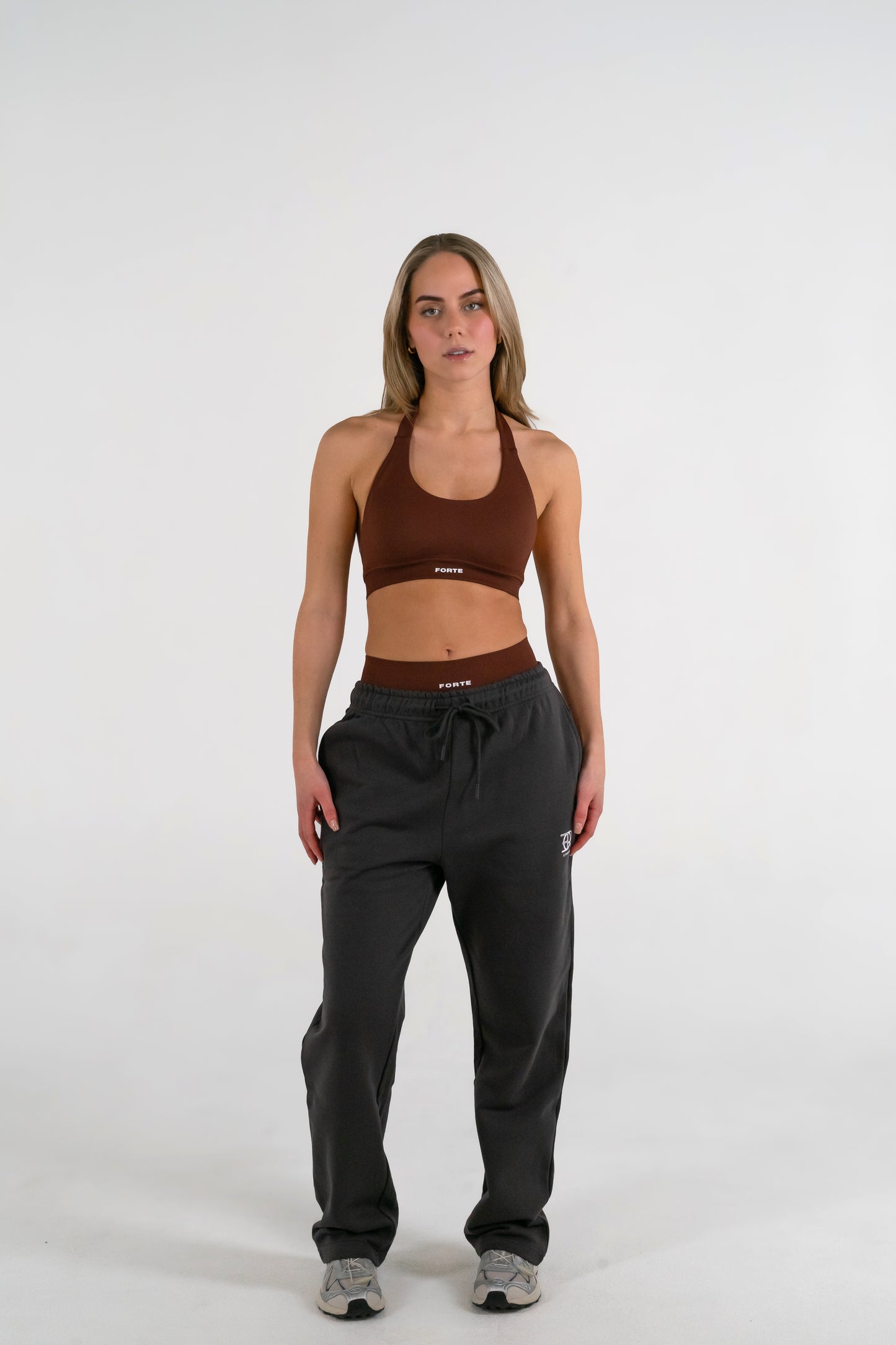 Forte Gymwear Dames Straight Leg Jogger Grijs