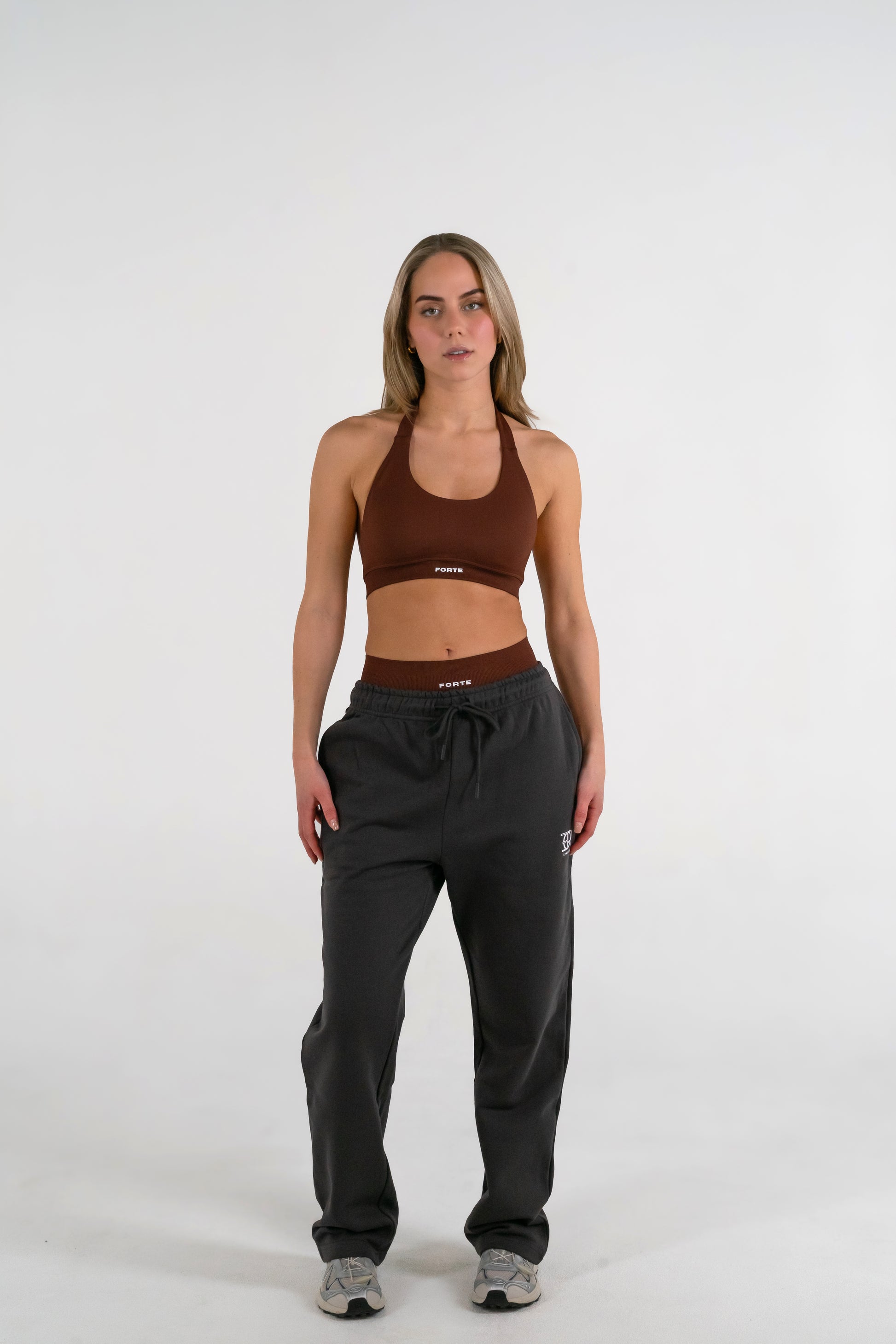 Forte Gymwear Dames Straight Leg Jogger Grijs