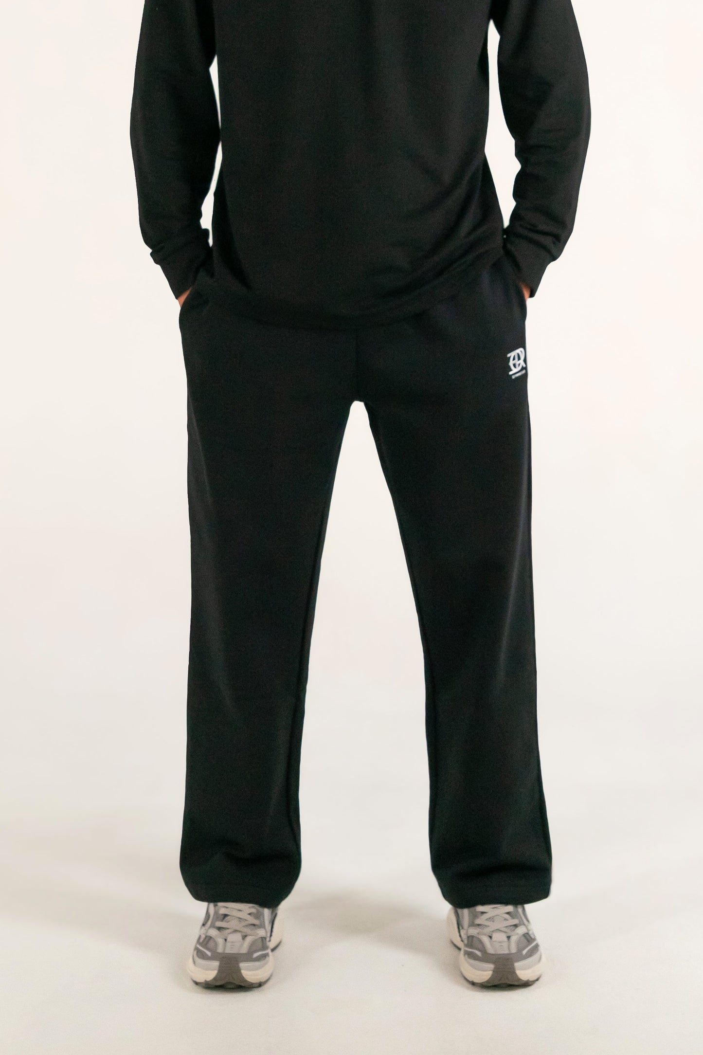 Forte Gymwear Premium Jogger Heren Zwart - Voorkant