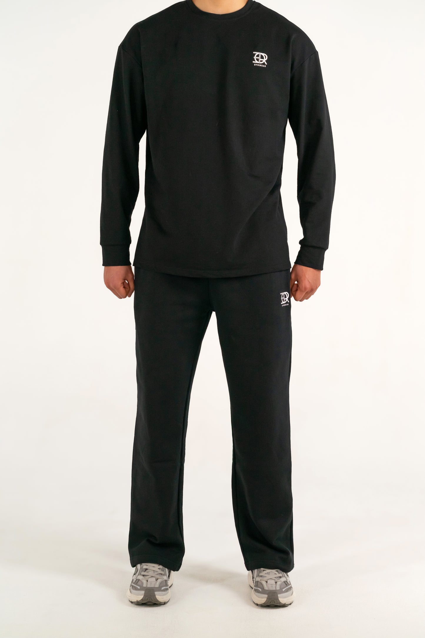 Forte Gymwear Heren Sportshirt Zwart - Detail