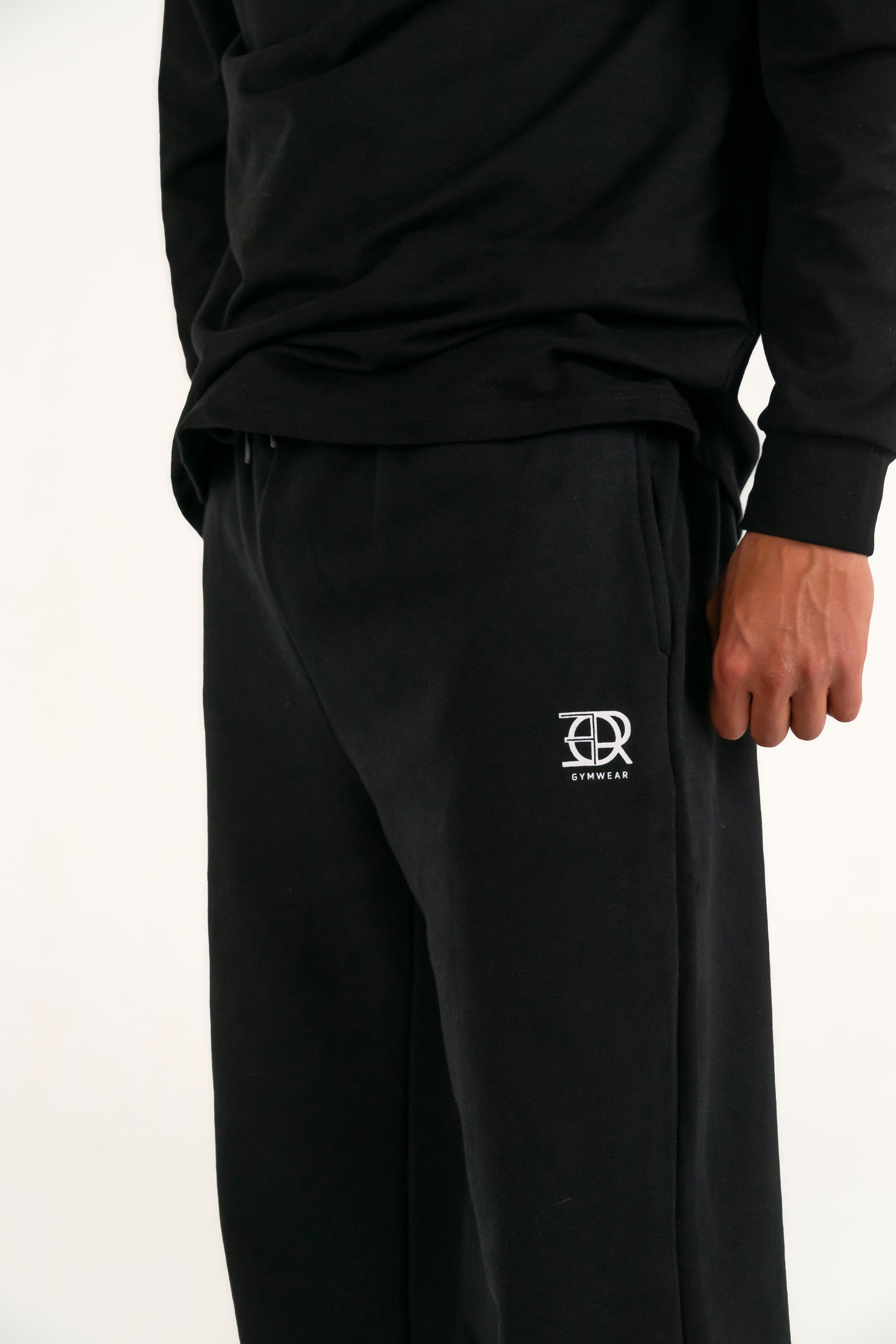 Forte Gymwear Heren Sportbroek Zwart - Detail