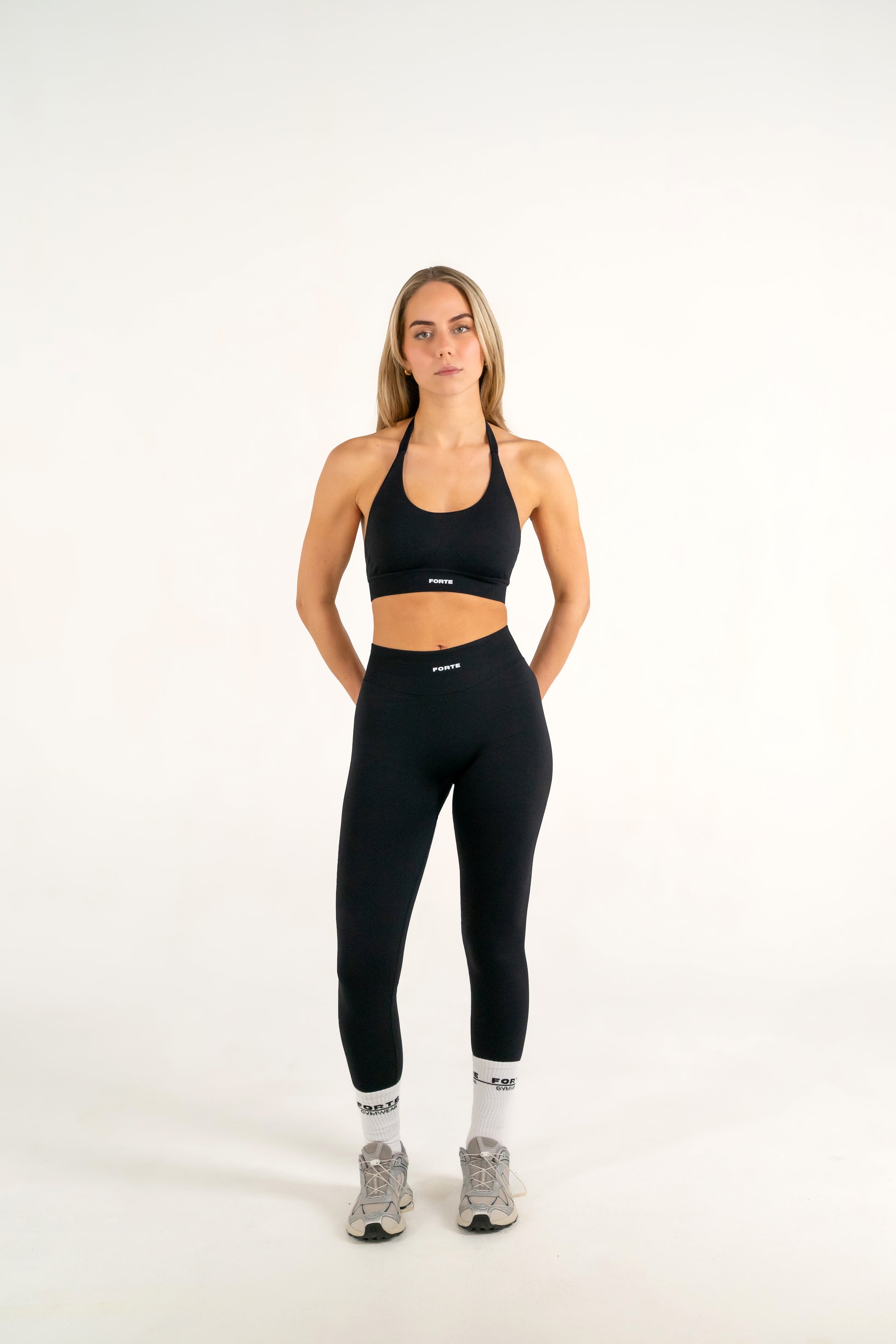 Forte Gymwear Dames Sportlegging Zwart - Gym