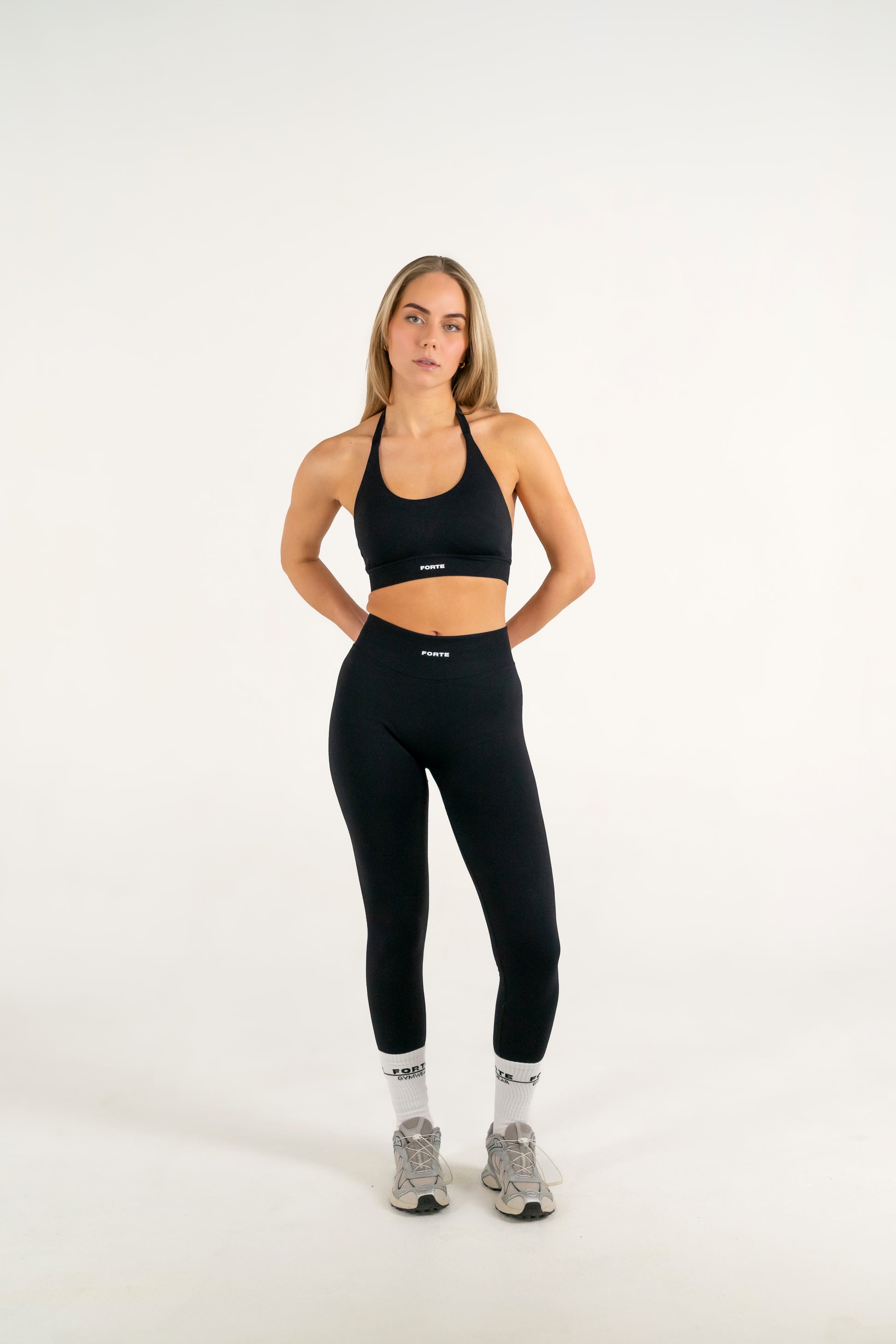 Forte Gymwear Dames Sportbeha Zwart - Gym