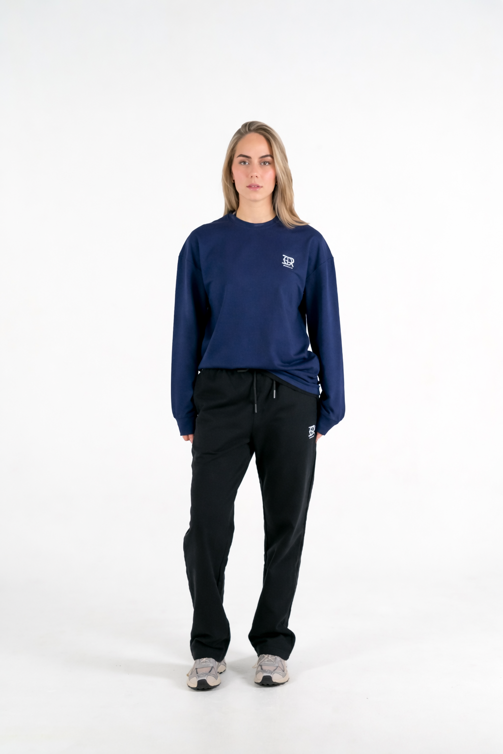 Forte Gymwear Dames Oversized Longsleeve Blauw