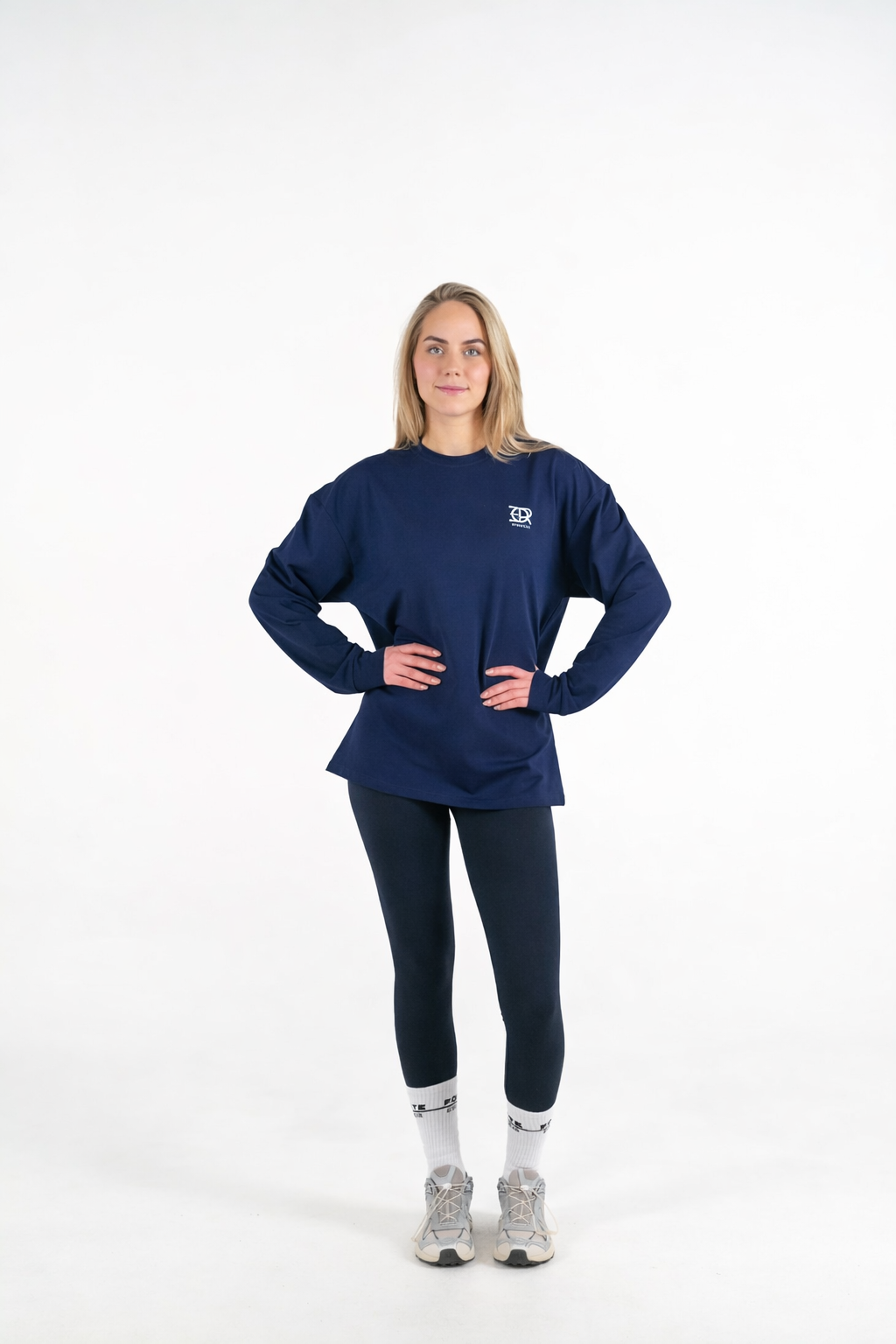 Forte Gymwear Prestige Longsleeve Dames Blauw - Voorkant