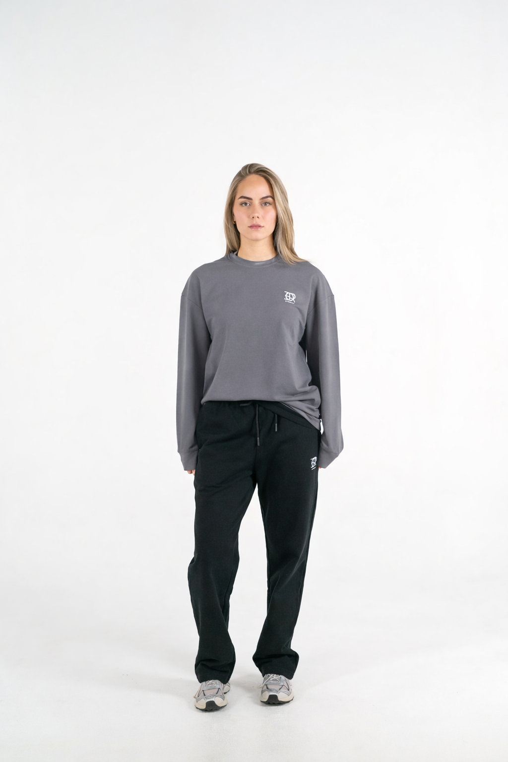 Forte Gymwear Dames Oversized Longsleeve Grijs